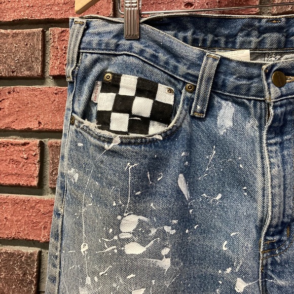 CARHARTT hand painted/reworked jeans - Picture 3 of 6